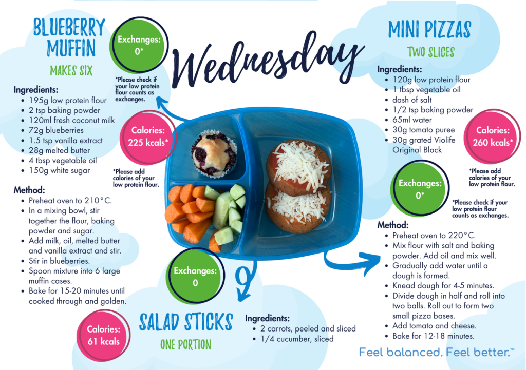 Low Protein Lunchbox Ideas for PKU