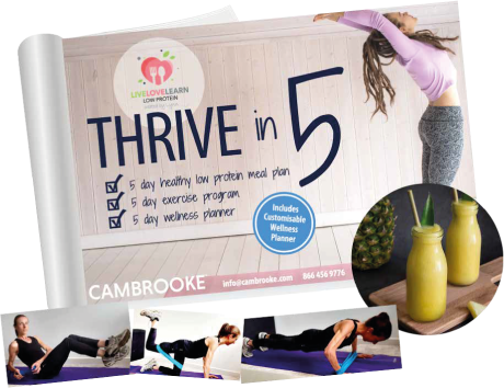 THRIVE in 5. Healthy living kit.